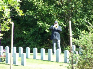 Bugler sounding taps