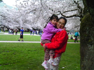 Abbey and Christina at UW Campus -April 2011