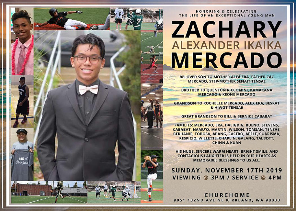 memorial of Zachary Mercado